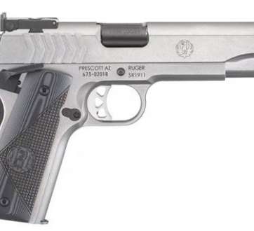 Ruger 6759 SR1911 Target 9mm 5 9+1 G10 Grip Stainless Steel