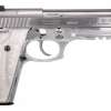 Taurus - PT92, 9mm, 5" Barrel, Fixed Sights, Stainless, White P