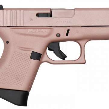Glock - G43, 9mm, 3.39" Barrel, Fixed Sights, Rose Gold Cerakot