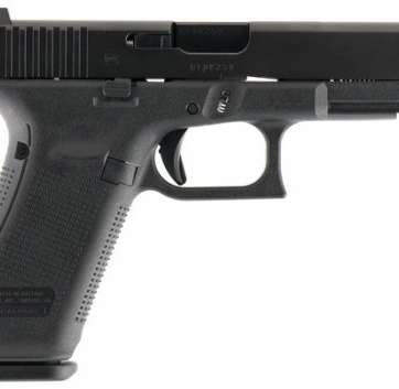 Glock G17 Gen 5 Double Action 9mm 4.48 17+1 Fixed Black Interch