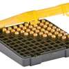 Plano Molding Flip Top Handgun Ammo Case 100rd .40S&W/45 ACP/10mm Gray/Amber Plano Molding