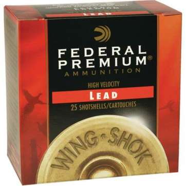 Federal P1586 Prem WingShok Magnum Lead 12 ga 3" 1-7/8oz 6 Shot25Bx/10Cs Federal Ammunition