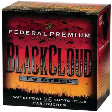 Federal Premium Black Cloud Waterfowl 12 Gauge 3.5 Inch 1500 FPS 1.25 Ounce BB 25 Per Box Federal Ammunition