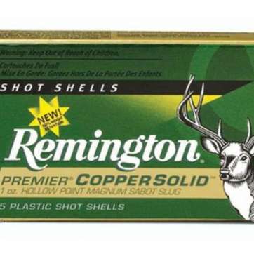 Remington Premier Copper Slug Loads 20 ga 2.75 5/8 oz Slug Shot 5Box/20Case Remington