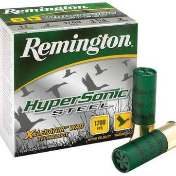 Remington HyperSonic Steel 12 Ga 3 1-1/4oz 6 Shot 25rd/Box Remington