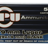 PPU Blank Ammo 9mm