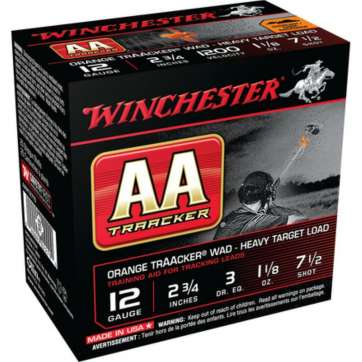 Winchester AA TrAAcker Heavy 12 Ga 2.75" 1350 FPS 1.125oz 7.5 Shot Orange Wad Winchester