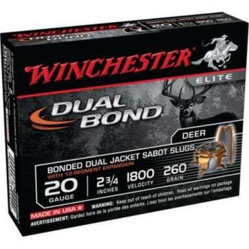 Winchester Dual Bond Fully Rifled Slug 20 Gauge