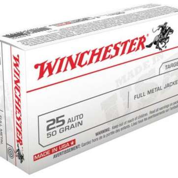 Winchester USA 25 ACP FMJ 50gr