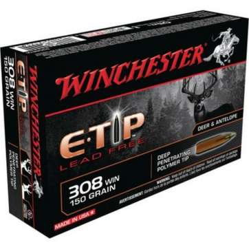 Winchester E-Tip Lead-Free .308 Winchester 150 Grain E-Tip Lead Free Winchester