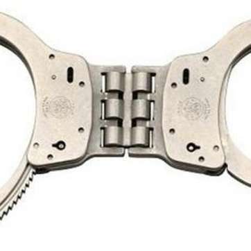 Smith & Wesson 300 Hinged Handcuffs Blue Smith and Wesson