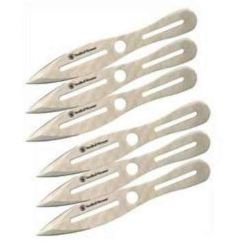 Smith & Wesson Bullseye Throwing Knife Set 8 Dagger Point Stainless Steel Smith and Wesson
