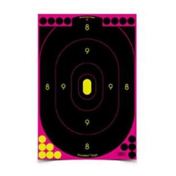 Shoot-N-C Pink Reactive Target 12x18 Inch Silhouette