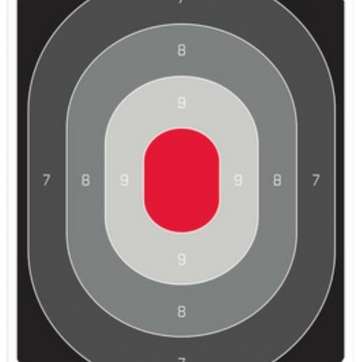 Birchwood Casey Eze-Scorer Oval Silhouette Paper Target 23x35 Inches 5 Per Package Birchwood Casey