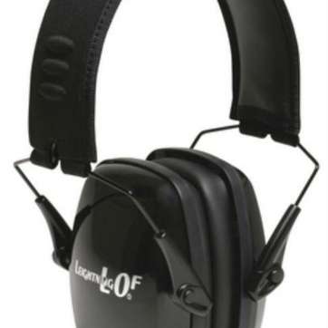Howard Leight Leightning LOF Ultra Slimline Earmuff Black Headband With Black Earcups Howard Leight