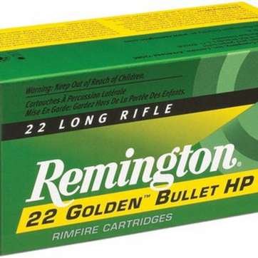 Remington Ammo Golden Bullet High Velocity 22LR 36gr