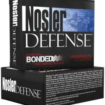 Nosler Defense Bonded .40 S&W 200gr Bonded Jacketed Hollow Point 20rd Box Nosler
