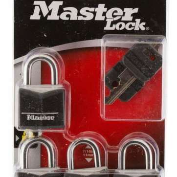 Master Lock Wide Covered Padlock 4 Pack Black Master Lock