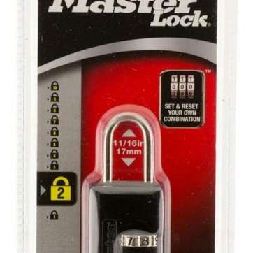 Master Lock Wide Set Combination Lock Black Master Lock