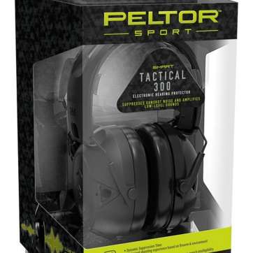 3M Peltor Sport Tactical 300 Electronic 24 dB Black Peltor