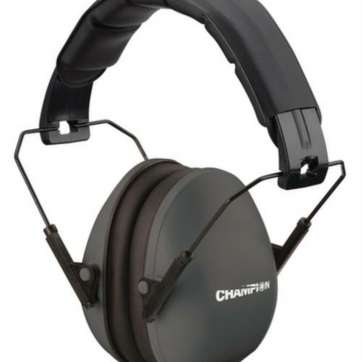 Champion Slim Passive Ear Muff 21Db Noise Reduction Black Champion Targets