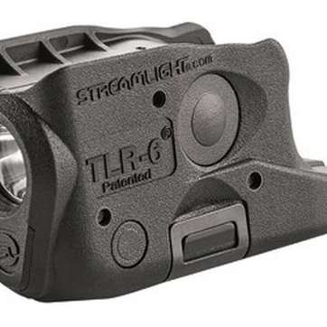 Streamlight TLR-6 Weapon Light fits Glock 26/27/33 White LED 100 Lumens 1/3N Lithium Battery Black Polymer No Laser Streamlight