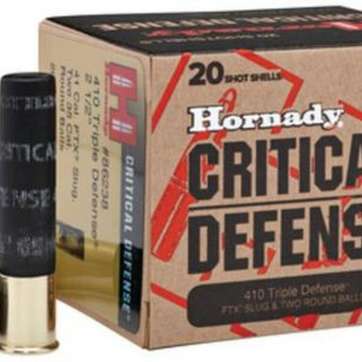 Hornady Critical Defense Triple Defense 410 Ga
