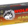 Wolf Gold 45 ACP Semi-Jacketed Hollow Point 185gr