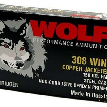 Wolf FMJ Performance 308 Win/7.62mm 150gr