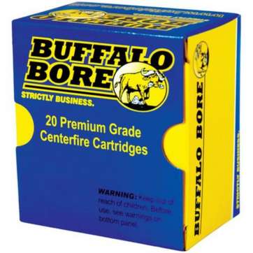 Buffalo Bore 44 Mag +P+ 340gr Lead Flat Nose 20rd Box Buffalo Bore Ammunition