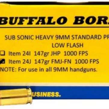 Buffalo Bore 9mm Subsonic 147 Gr