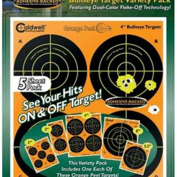 Caldwell 410-864 Orange Peel Targets Bullseye 4" 10 Pack PAST