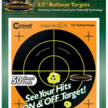 Caldwell 555-050 Orange Peel Targets Bullseye 5.5" 50 Pack PAST