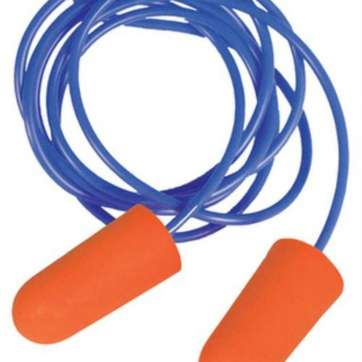 Radians Sporting Goods Disposable Foam Earplugs Orange 3 Pair Corded Blister-Packed Radians