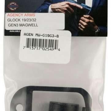 Agency Arms Magwell Compatible with Glock 19 Gen3 6061-T6 Alum Agency Arms