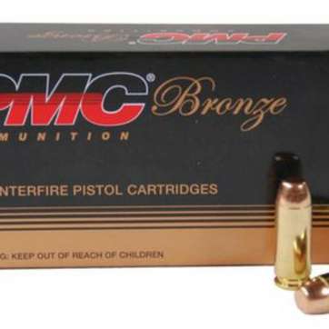 PMC Bronze 40 Smith & Wesson Full Metal Jacket Flat Point 180gr