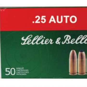 Sellier and Bellot 25 Auto/6.35 Browning 50 FMJ 50Rd/Box Sellier & Bellot