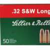 Sellier and Bellot 32 S&W Long 100 LRN 50Rd/Box Sellier & Bellot