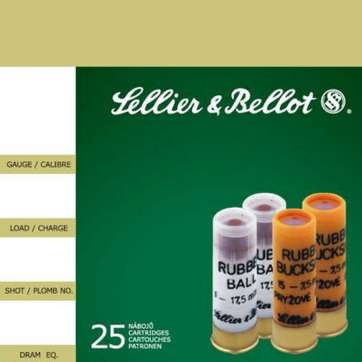 Sellier and Bellot Rubber Ball 1 Ball 25Rd/Box Sellier & Bellot