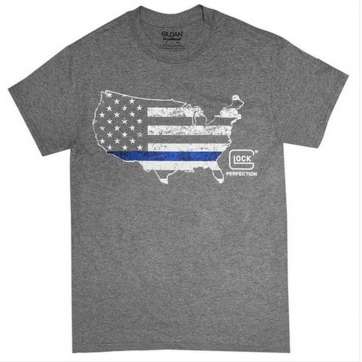 Glock Blue Line Shirt HT Grey Med Glock