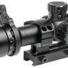 Truglo Tru-Brite 30 Riflescope with Two Pre-Calibrated BDC Turrets 1-6x24mm Illuminated Duplex Mil-Dot Reticle Quick Zoom Lever Matte Black Truglo