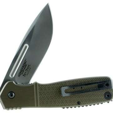 Columbia River Homefront Folder 3.5" AUS-8 Drop Point Aluminum Columbia River CRKT