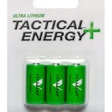 Viridian Lasers Tactical Energy Ultra Lithium CR123A Batteries 3-Pack Viridian Lasers