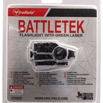 Firefield BattleTek Laser/Flashlight LED 150 Lumens CR-2 Battery Black Glass Filled Nylon Polymer Firefield