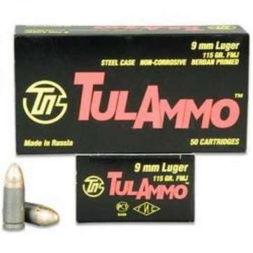 TulAmmo 9mm Full Metal Jacket 115 gr