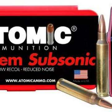 Atomic Subsonic 223 Remington/5.56 NATO 77 gr