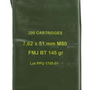 PPU Mil-Spec M80 Battle Pack 308 Win 145gr Full Metal Jacket