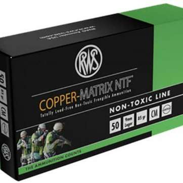 Ruag Ammotec 290040050 Copper Matrix 9mm 85GR Non-Toxic/Frangible 50rds RUAG