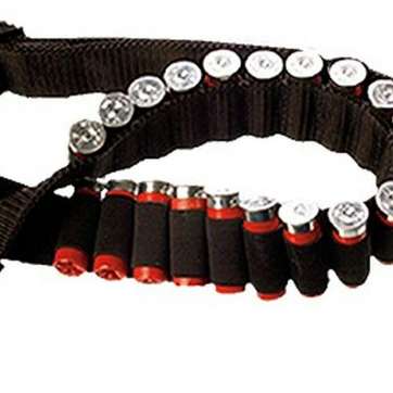 Bulldog Adjustable 24 Shell Ammo Belt Nylon Black Bulldog Cases
