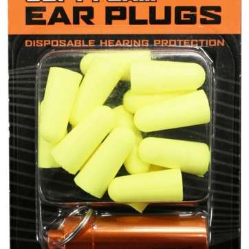 Walkers Foam Ear Plugs 32 dB Hi Vis Yellow with Orange Canister Walkers Game Ear